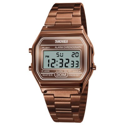 Reloj Retro Electrónico para Hombre con Correa de Acero - Image 9