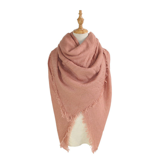 Bufanda Oversized de Falso Cachemira - Diseño Liso y Versátil - Image 22
