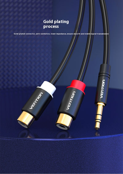 Cable de Audio 3.5mm con Conectores Giratorios Doble Lotus - Image 9