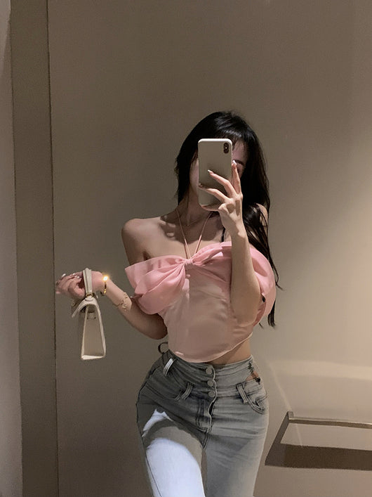 Top Escotado con Moño y Strass - Diseño Verano para Mujer - Image 12