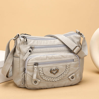 Bolso Mensajero Mujer Grande Multi-bolsillos Capacidad Premium - Image 2