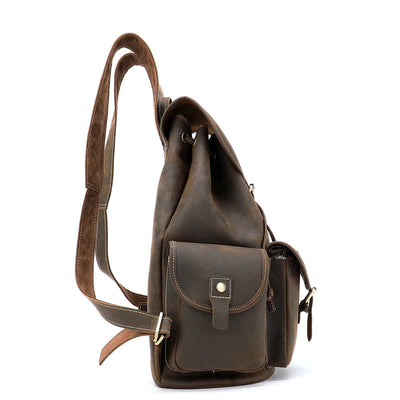 Mochila de Cuero Premium Impermeable con Gran Capacidad para Hombre - Image 5