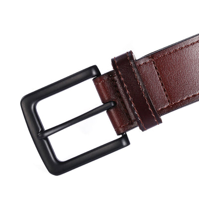Cinturón de Cuero para Hombre Hebilla Simple Elegante - Image 11
