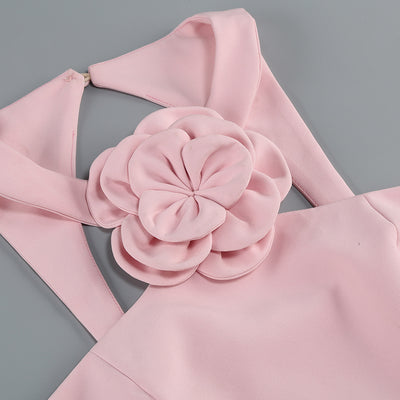 Blusa de Traje Elegante con Falda Floral Decorativa - Image 9