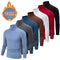 Men's High-Neck Thermal Shirt - Versatile Winter Warmth