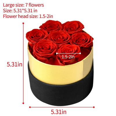 Caja de Regalo Navideña con Rosas Preservadas Hug Bucket - Image 28