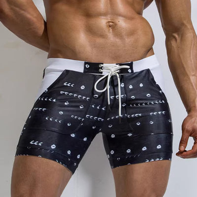Bañador Deportivo Elástico con Estampado para Hombre - Image 9