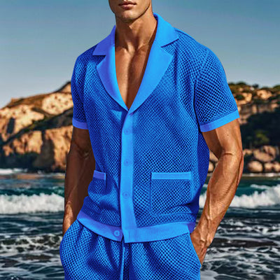 Traje Casual Transpirable de Malla Fresca - Image 30