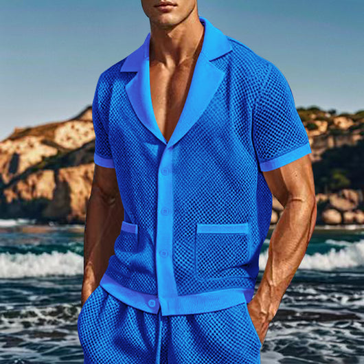 Traje Casual Transpirable de Malla Fresca - Image 30