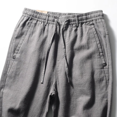 Pantalones Capri de Lino y Algodón Transpirables - Estilo Casual - Image 21