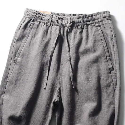 Pantalones Capri de Lino y Algodón Transpirables - Estilo Casual - Image 21
