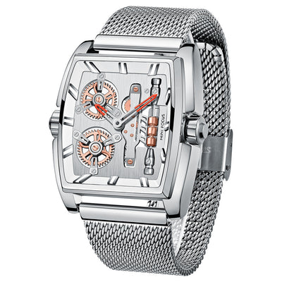 Reloj para Hombre con Malla Tipo Barril y Protección Anti-Milan - Image 7