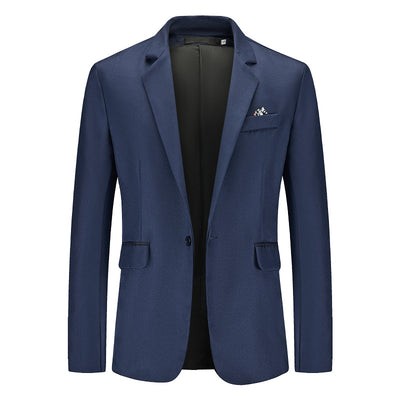 Saco de Negocio Hombre Corte Relajado Solapa Simple - Image 16