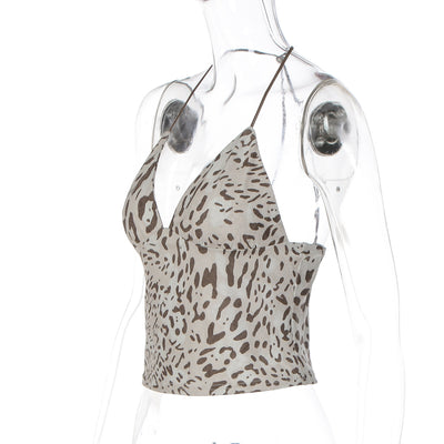 Camiseta Estilo Francés con Estampado Leopardo para Mujer - Image 15