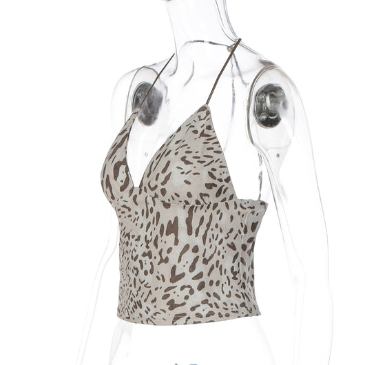 Camiseta Estilo Francés con Estampado Leopardo para Mujer - Image 15