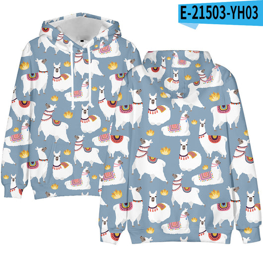 Sudadera con Capucha Estampado Digital 3D Tendencia Actual - Image 25