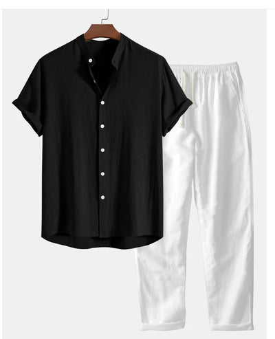 Conjunto Casual Hombre: Camisa Suelta y Pantalón Cómodo - Image 16