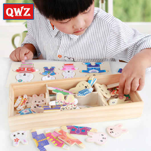 Puzzle Educativo de Madera con Cierre y Coordinación Motriz para Niños - Image 6