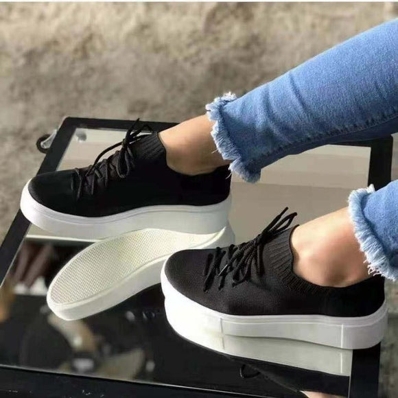Tenis Casuales con Malla Transpirable y Cordones Deportivos