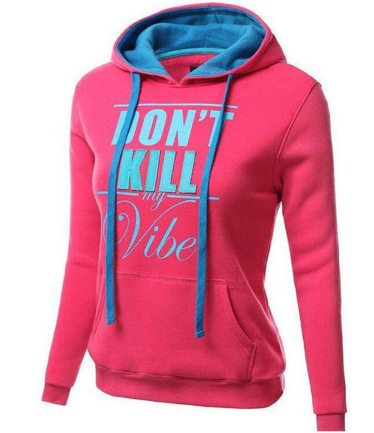 Sudadera con Capucha Ajustada Letter Blood para Mujer - Image 8