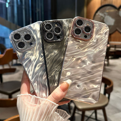 Funda Celular Efecto Agua con Brillo y Diseño Minimalista - Image 4
