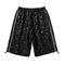Pantalones Cortos Deportivos Reflectantes con Diseño Estampado para Hombre