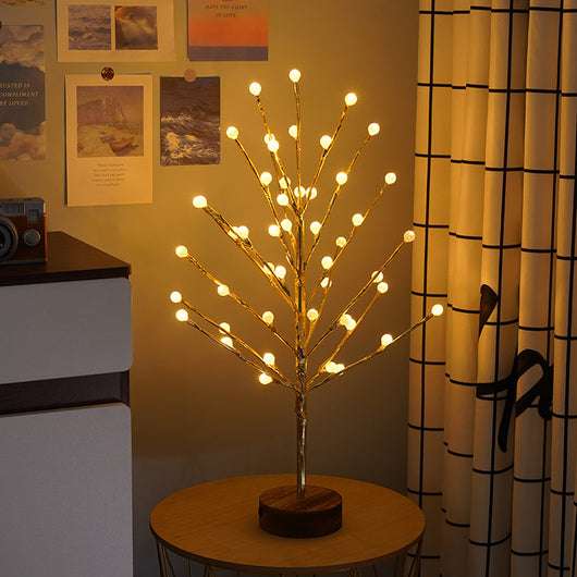 Luces LED Árbol de Cuentas Navideñas - Decoración Luminosa para Fiestas - Image 10
