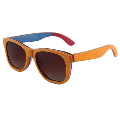 Gafas de Sol Polarizadas con Montura Ovalada y Puente de Madera - Image 5