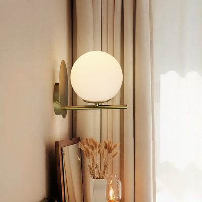 Lámpara de Pared Nórdica en Cobre y Vidrio - Image 2