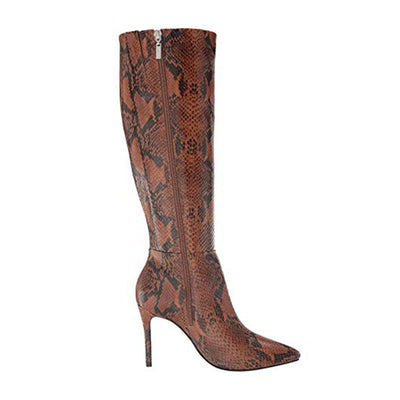 Botas Hasta la Rodilla con Estampado de Serpiente y Cierre Lateral - Image 10