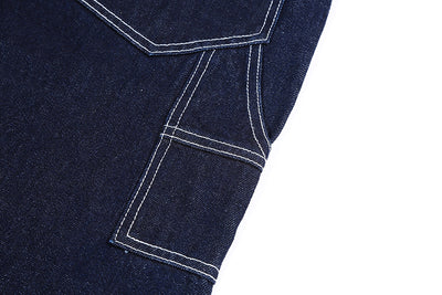 Pantalón Peto Vaquero Vintage a Rayas para Hombre - Estilo Cowboy Clásico - Image 9