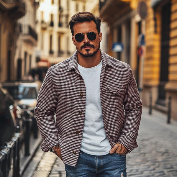 Chaqueta Suelta con Estampado Digital 3D para Hombre