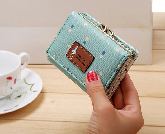 Billetera Trifold Compacta de Cuero PU para Mujer con Monedero - Image 11