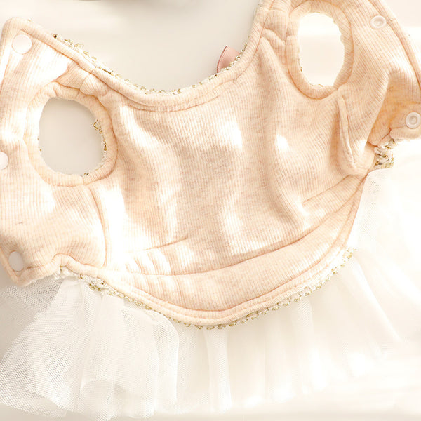 Vestido de Encaje Elegante para Perros Pequeños