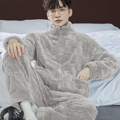Pijama Hombre Franela Jacquard Forrado Térmico Cómodo - Image 13