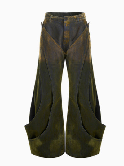 Jeans Deconstruidos con Efecto Degradado y Textura Esponjosa para Hombre - Otoño Invierno - Image 7