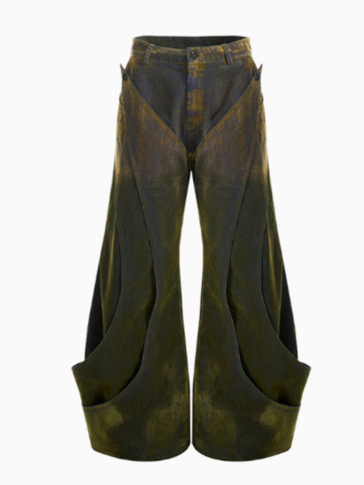 Jeans Deconstruidos con Efecto Degradado y Textura Esponjosa para Hombre - Otoño Invierno - Image 7