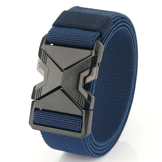 Cinturón Elástico Tejido para Hombre - Diseño Minimalista con Hebilla de Aleación - Image 7