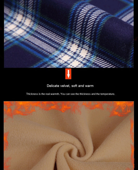Camisa Térmica Acolchada a Cuadros para Hombre - Image 19