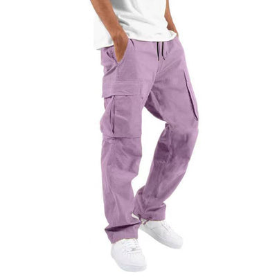 Pantalones Casuales con Múltiples Bolsillos y Cordón Ajustable - Image 14