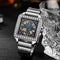 Reloj Automático de Diseño Cuadrado con Diamantes