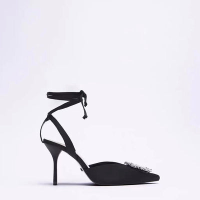 Sandalias Romanas Stiletto con Tira de Tobillo para Mujer - Image 11
