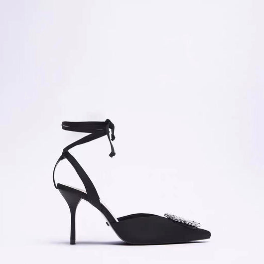 Sandalias Romanas Stiletto con Tira de Tobillo para Mujer - Image 11