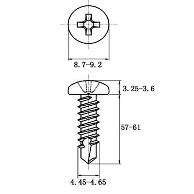 Tornillos de Acero Inoxidable con Espiga Helicoidal y Ranura Phillips - Image 26