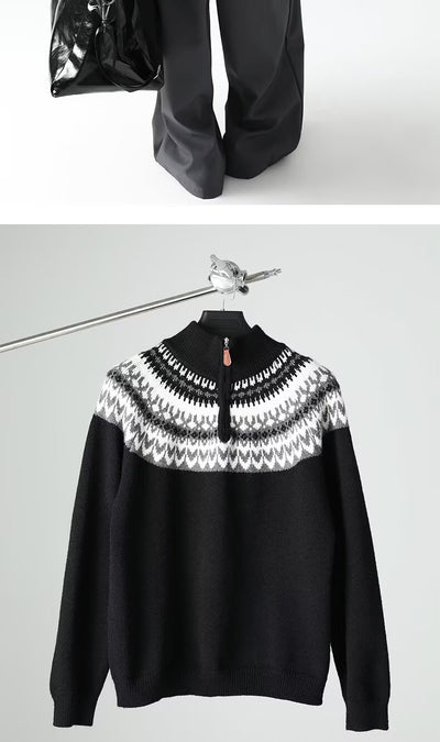 Suéter Retro Estadounidense para Hombre - Otoño e Invierno - Image 11