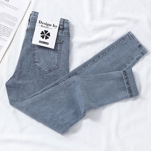 Jeans Slim Cintura Alta Mujer - Ajuste Perfecto Nine Points - Image 13