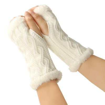 Guantes Tejidos Gruesos Rombos con Forro Polar Plus - Image 19