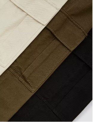 Pantalón Overol Casual Negro Expansion Tide con Bolsillos Amplios para Hombre Talla Grande - Image 6