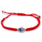 European And American Palm And Eyes Woven Couple Bracelet Rojo