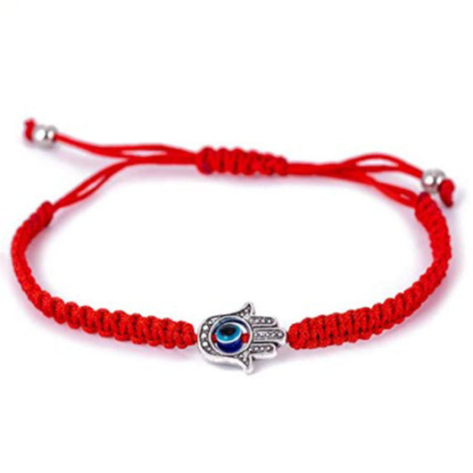 Pulsera de Pareja Tejida con Palma y Ojos - Diseño Europeo y Americano - Image 5